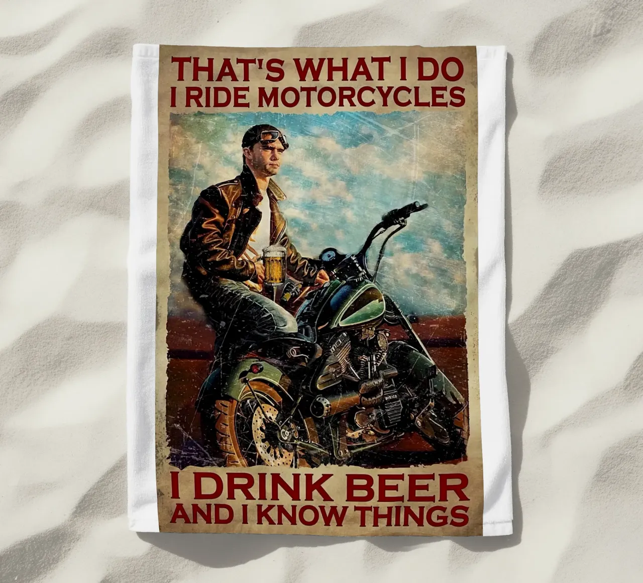 Questo è quello che faccio, vado in motocicletta telo mare da Aaronshop