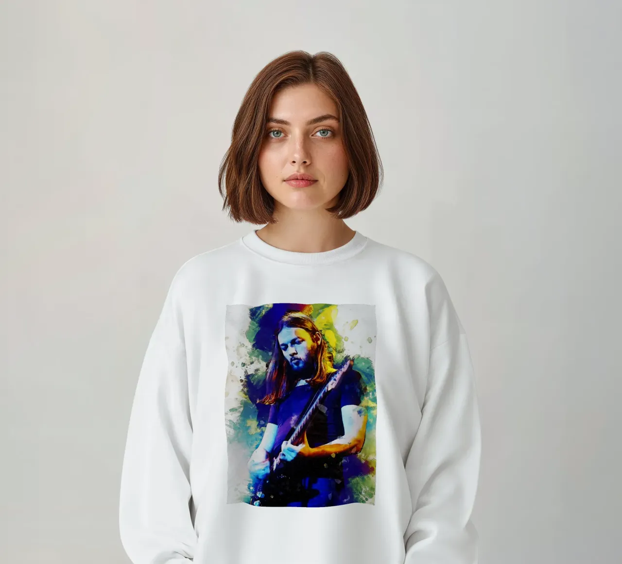 Macchia di ritratto David Gilmour felpa da Gunawan Rb