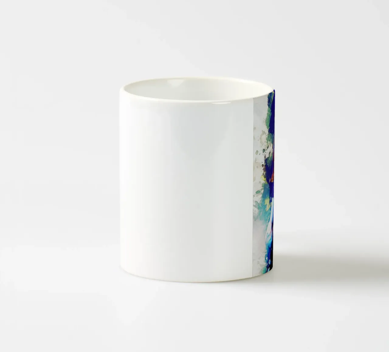 Macchia di ritratto David Gilmour tazza in ceramica da Gunawan Rb
