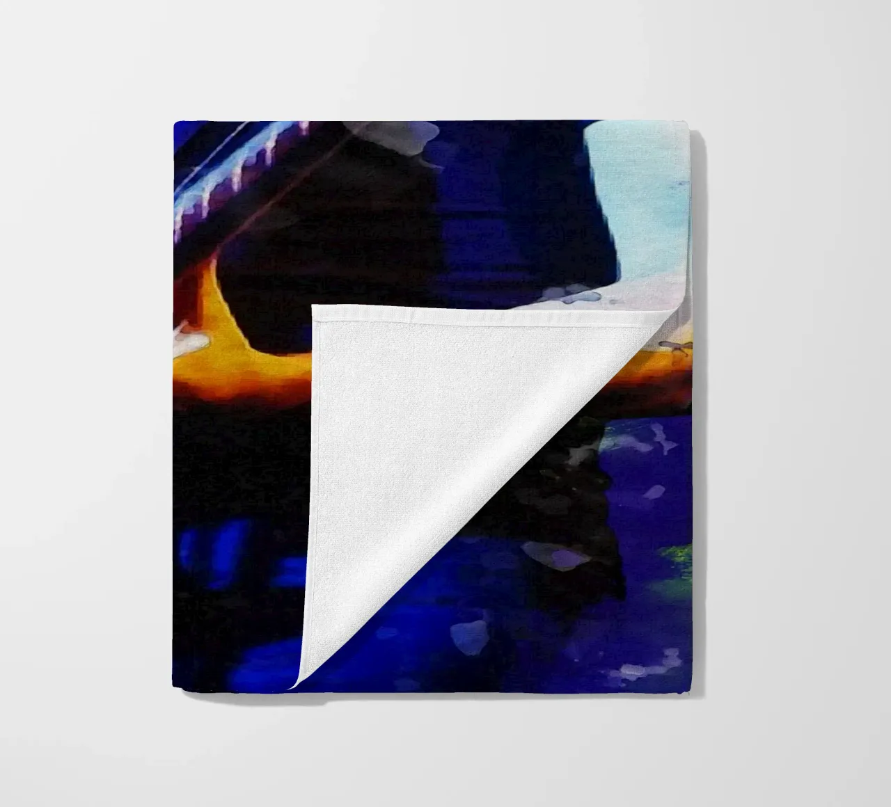 Smudge of Portrait David Gilmour beach towel by Gunawan Rb