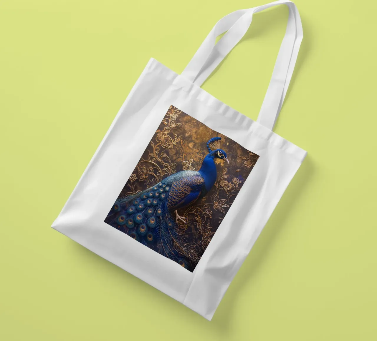 Pavone borsa in juta da Imagine