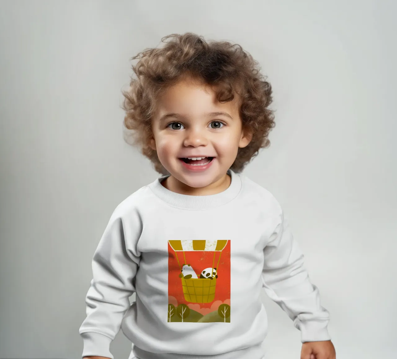 Mongolfiera con orso e panda felpa neonato da THE LATEST SHOP