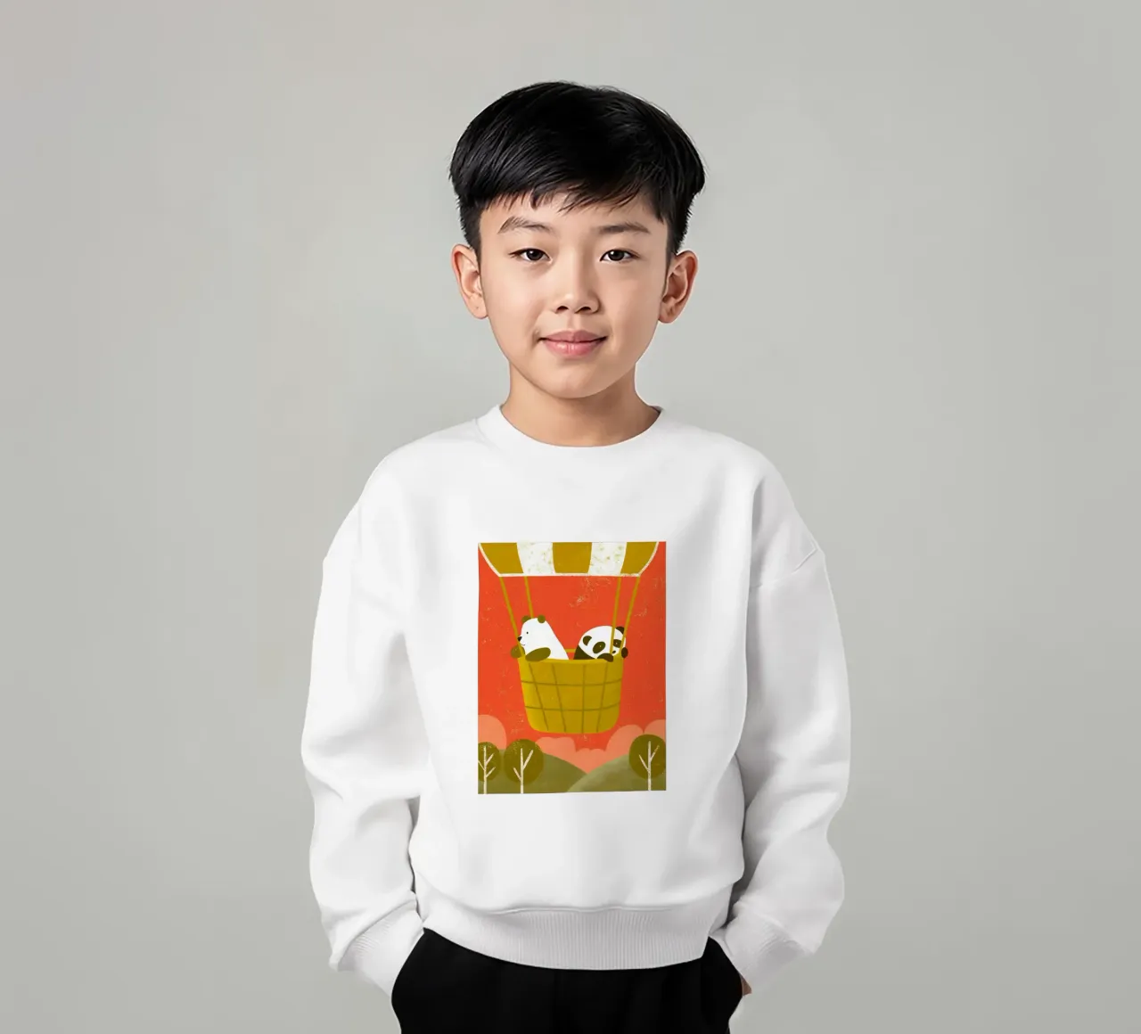 Mongolfiera con orso e panda felpa bambino da THE LATEST SHOP