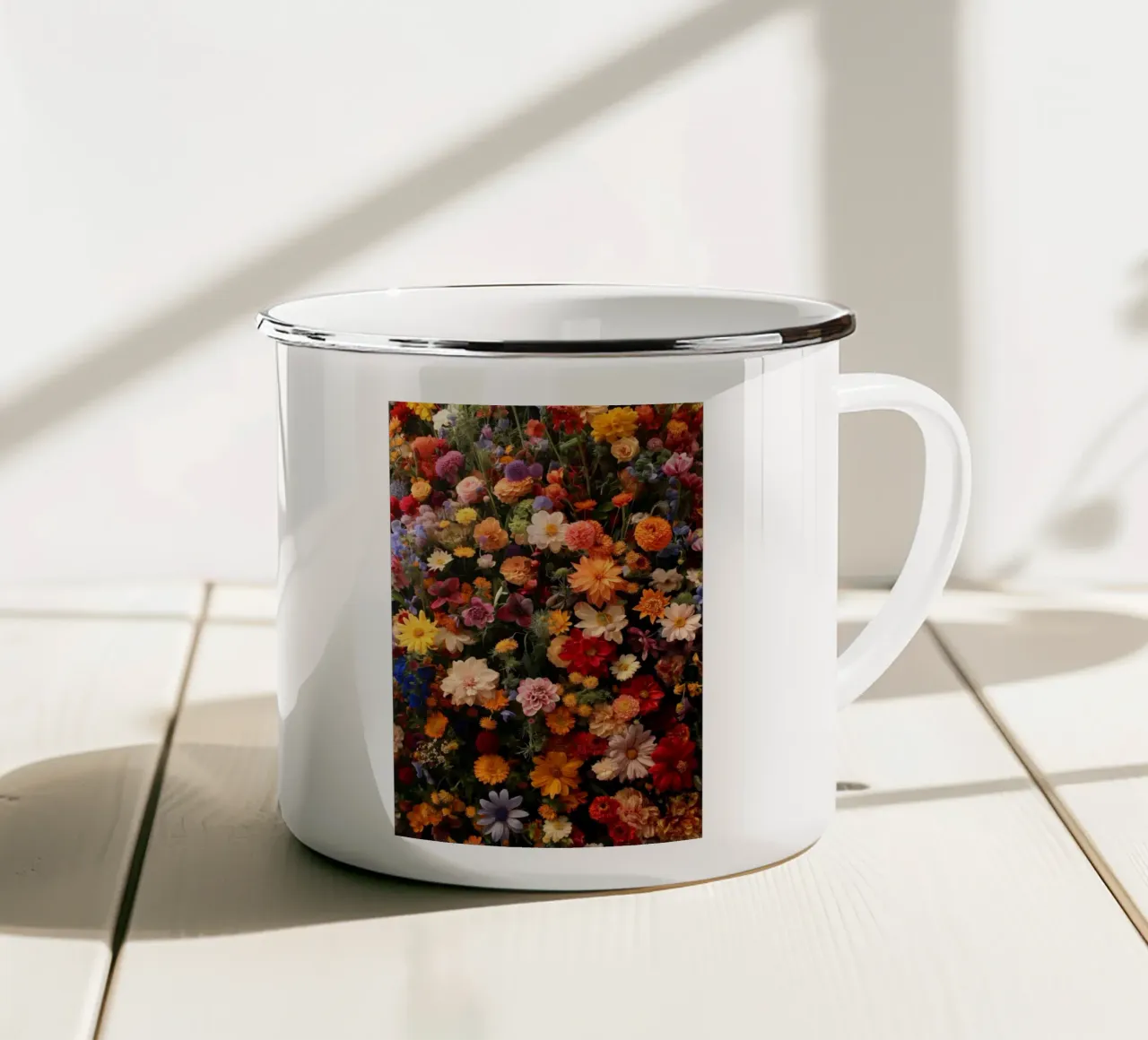 Molti fiori tazza in smalto da Imagine