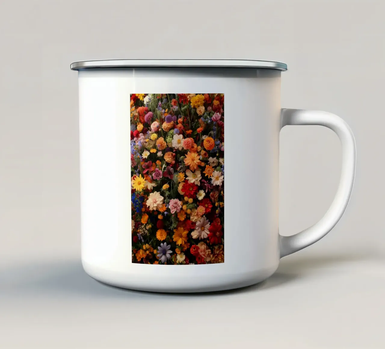 Molti fiori tazza in smalto da Imagine