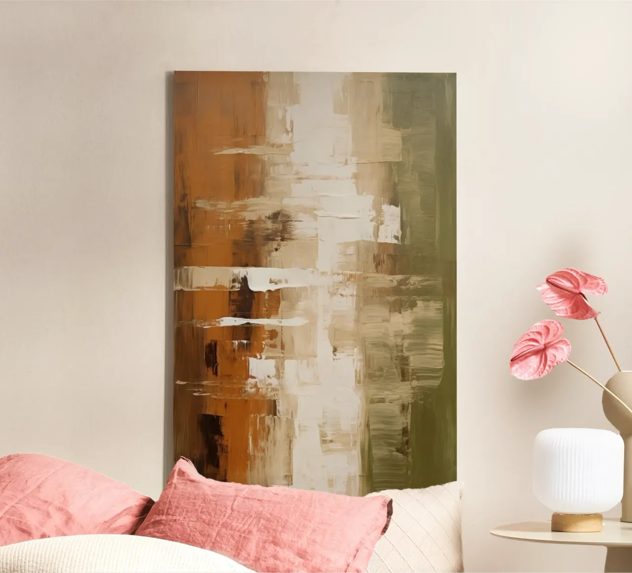 Abstract canvas met Baklijst van Imagine