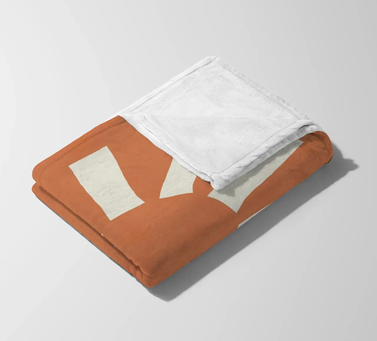 Sun Line Minimalist - Arancione coperta in pile da MoonlightPrint