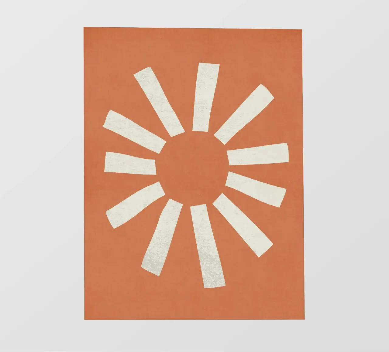 Sun Line Minimalist - Arancione pellicola backlit da MoonlightPrint