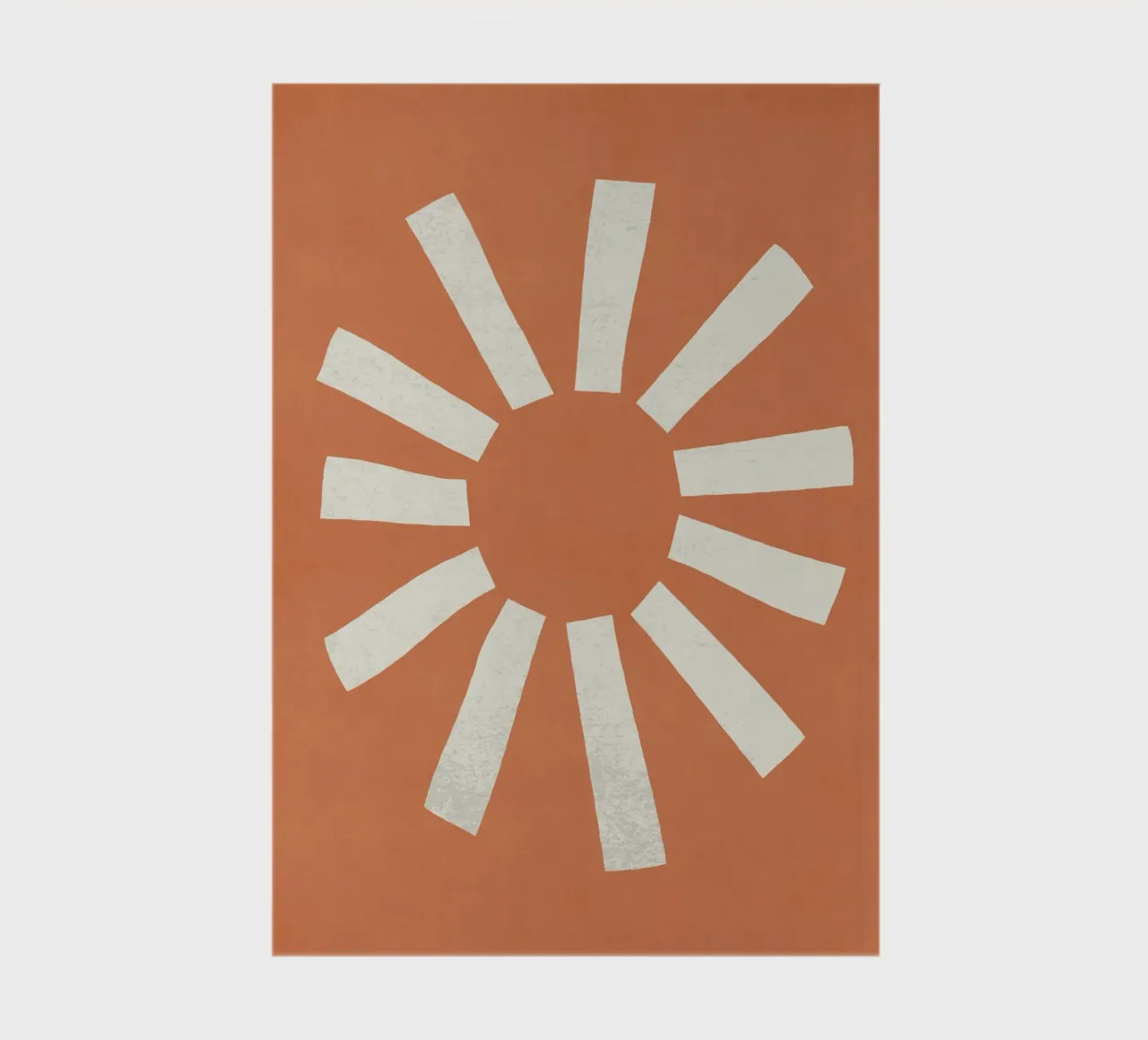 Sun Line Minimalist - Orange notebook by MoonlightPrint