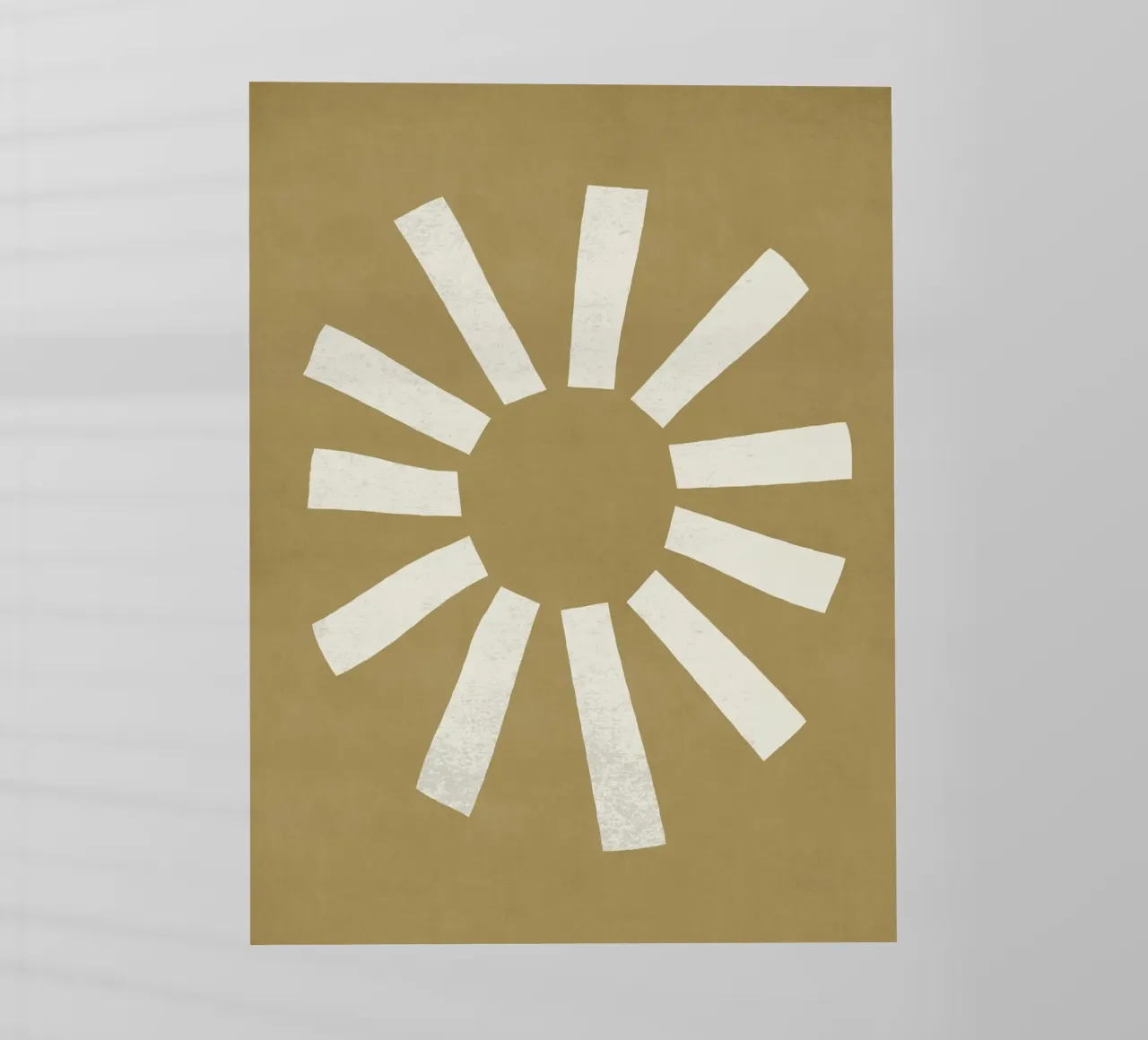 Sun Line Minimalist - Oro Beige pellicola backlit da MoonlightPrint