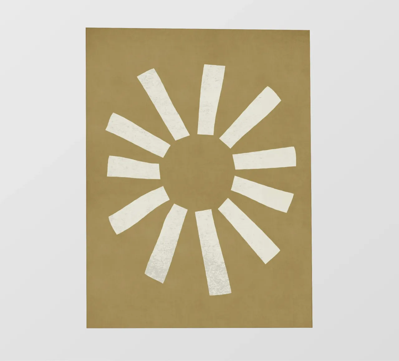 Sun Line Minimalist - Oro Beige pellicola backlit da MoonlightPrint
