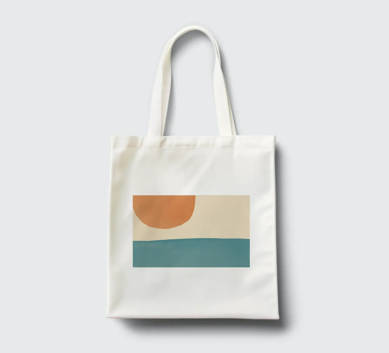 Graphic Strains Abstract Scenery - Sunny Beach tote bag by MoonlightPrint