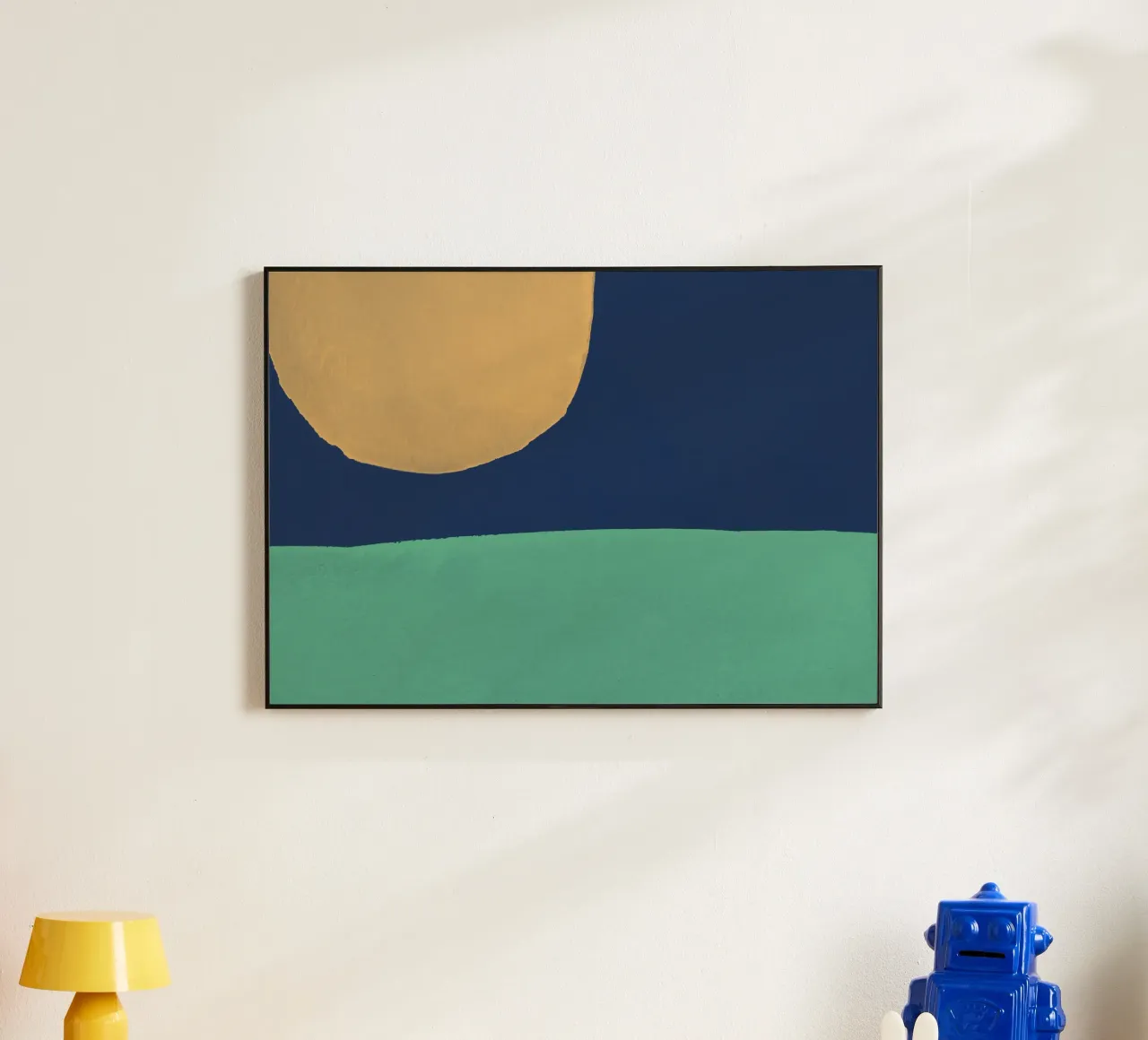 Ceppi grafici Scenario astratto - Blu notte alluminio dibond da MoonlightPrint