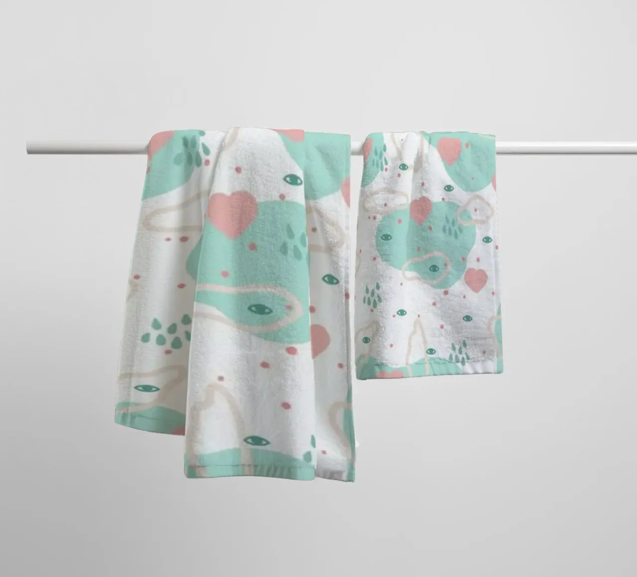 Tag Muster 02 towel by Herzette