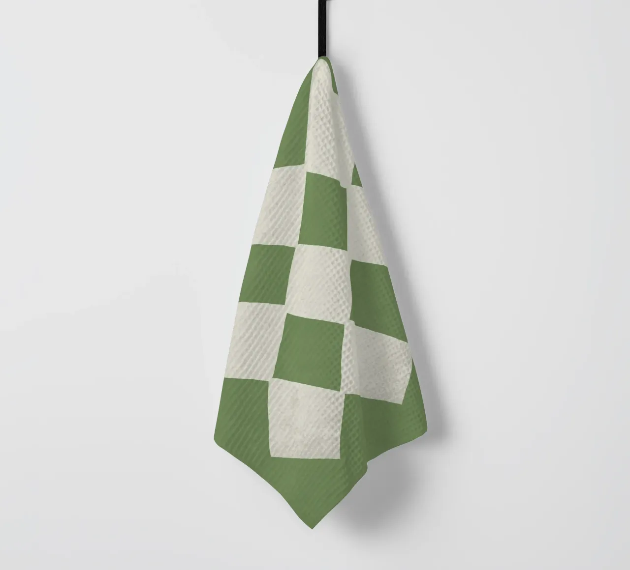 Motif abstrait en forme de diamant - Vert torchon de MoonlightPrint