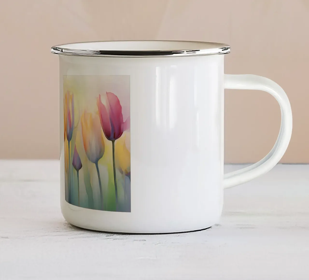 Arte da parete di Imagine tazza in smalto da Imagine