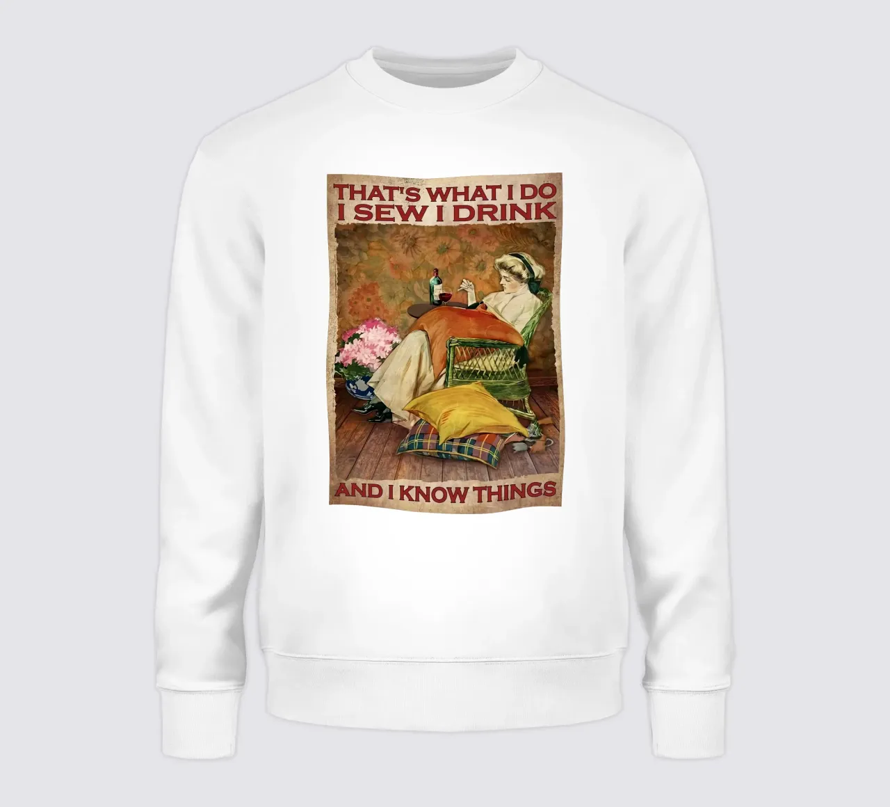Questo è quello che faccio, cucio, bevo e so le cose felpa da Aaronshop