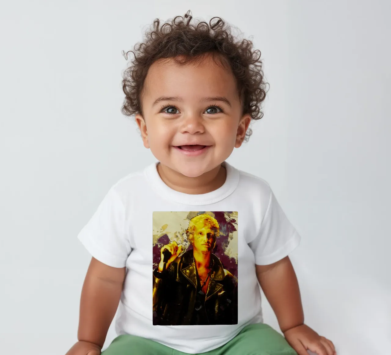 Ritratto di Layne Staley con sbaffo maglietta neonato da Gunawan Rb