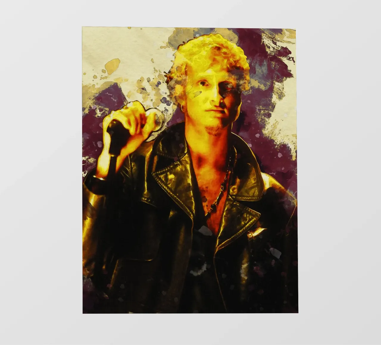 Ritratto di Layne Staley con sbaffo pellicola backlit da Gunawan Rb