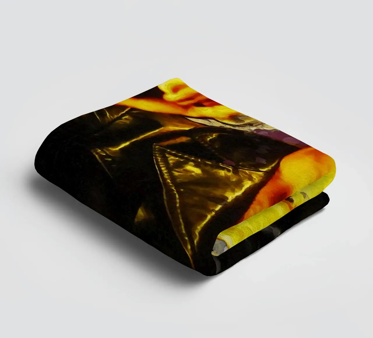 Ritratto di Layne Staley con sbaffo asciugamano da bagno da Gunawan Rb