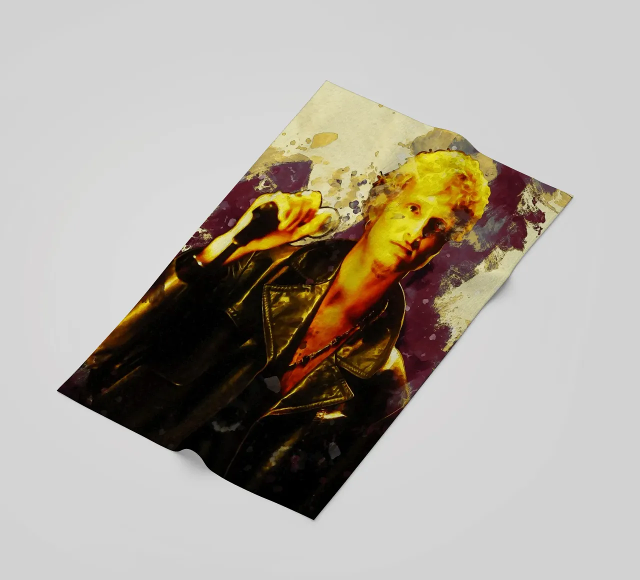 Ritratto di Layne Staley con sbaffo telo mare da Gunawan Rb