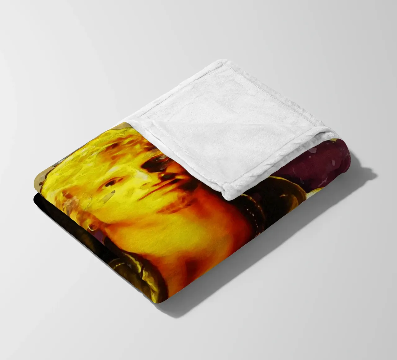 Ritratto di Layne Staley con sbaffo coperta in pile da Gunawan Rb