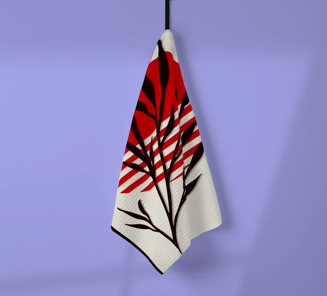 Japandi Sun & Branch | Abstract Botanical Poster Art canovaccio da cucina da Une Affaire de Filles