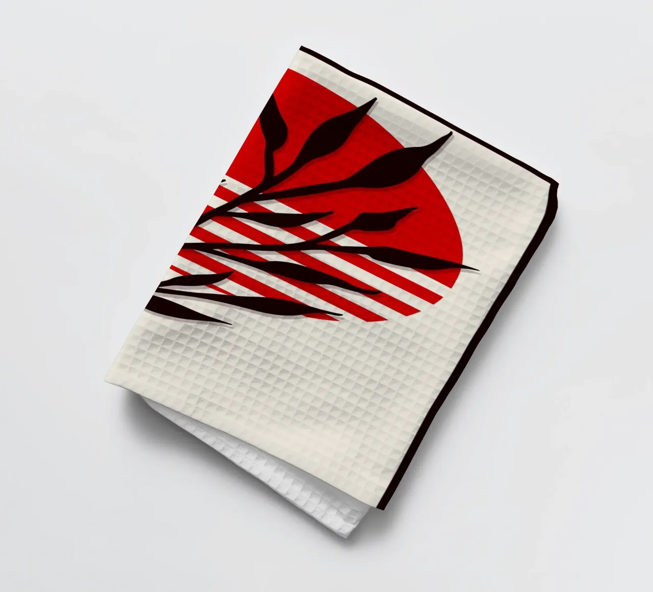 Japandi Sun & Branch | Abstract Botanical Poster Art canovaccio da cucina da Une Affaire de Filles