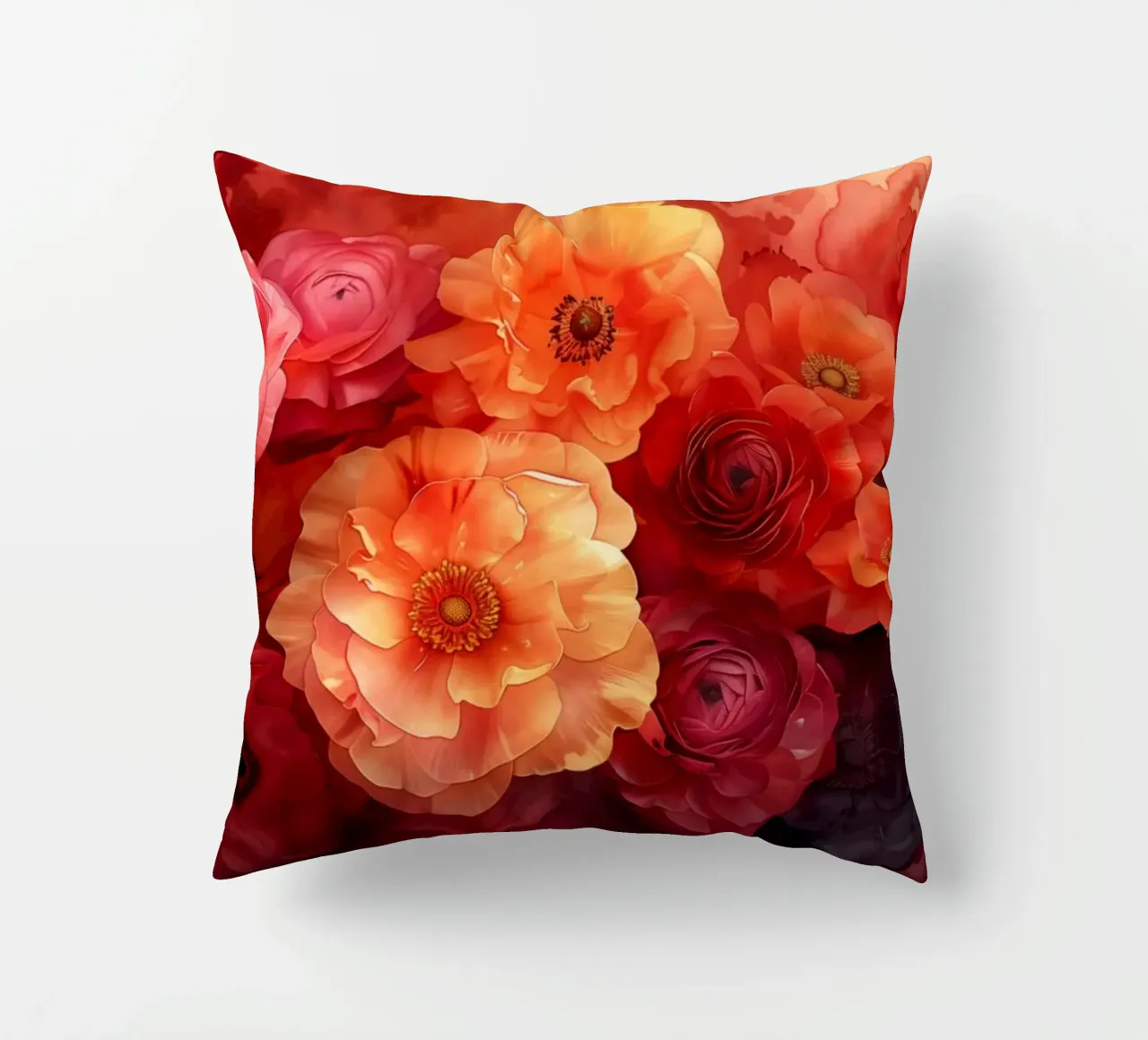 Fiori rossi cuscino da Imagine