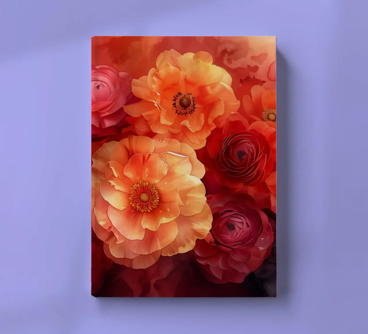 Red flowers notebook by Imagine