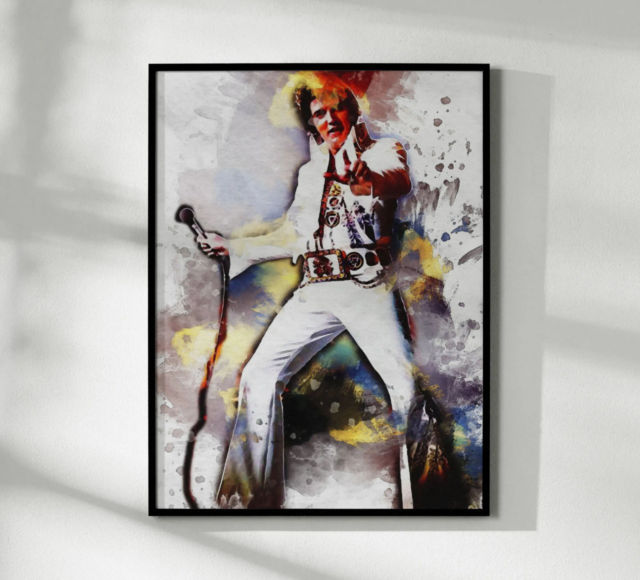 Smudge of Portrait Elvis Presley poster by Gunawan Rb