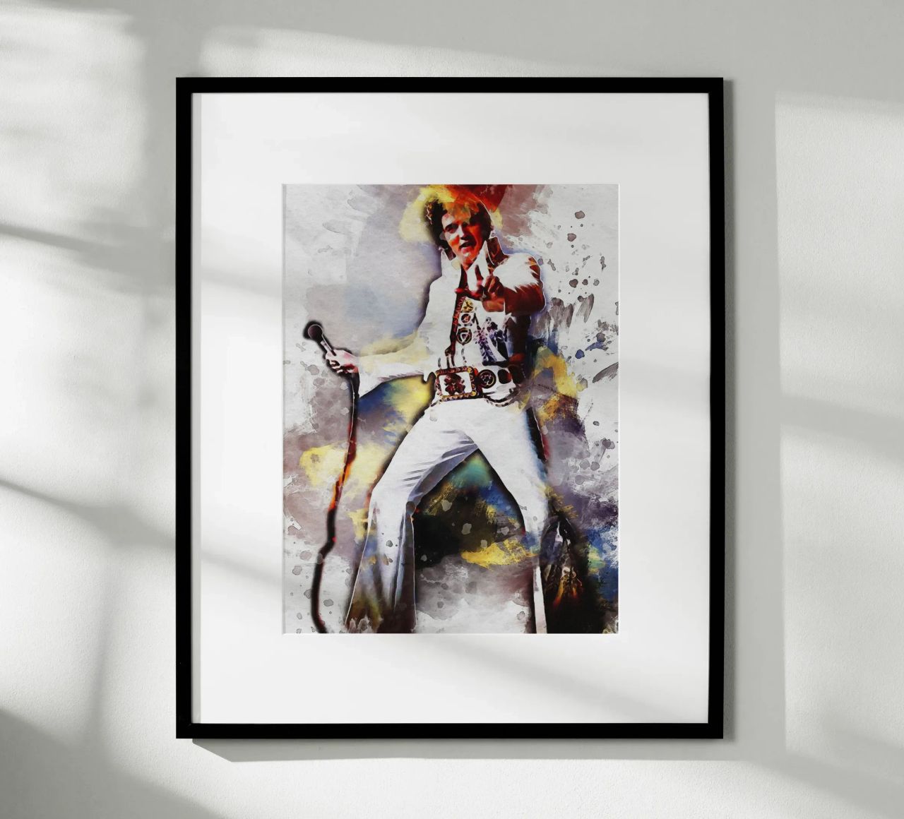 Smudge of Portrait Elvis Presley poster by Gunawan Rb
