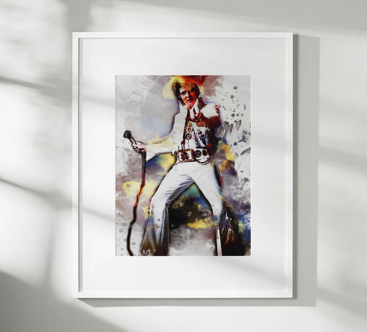 Smudge of Portrait Elvis Presley poster by Gunawan Rb