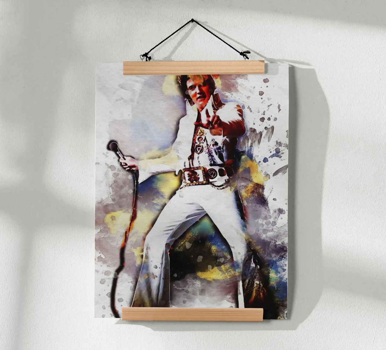 Smudge of Portrait Elvis Presley poster by Gunawan Rb
