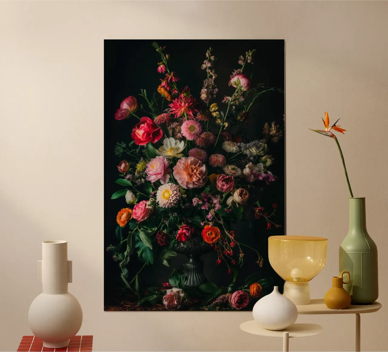 Fiori della vita silenziosa carta hahnemühle da Imagine