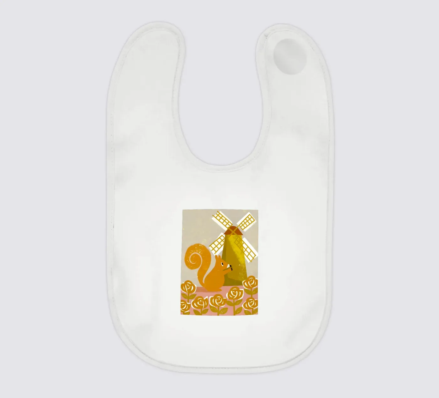 Windmühlen-Eichhörnchen Babylätzchen von THE LATEST SHOP