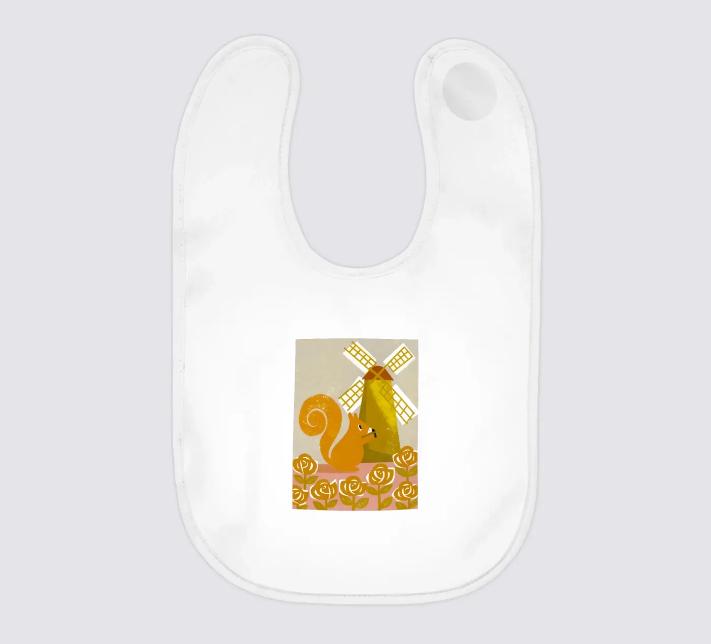 Windmühlen-Eichhörnchen Babylätzchen von THE LATEST SHOP