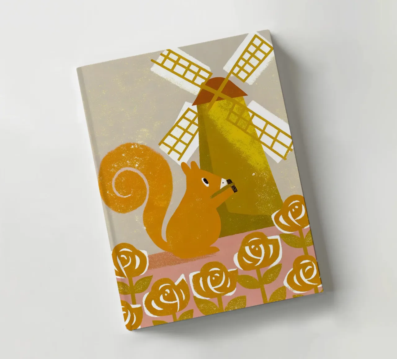 Windmill Squirrel notebook by THE LATEST SHOP