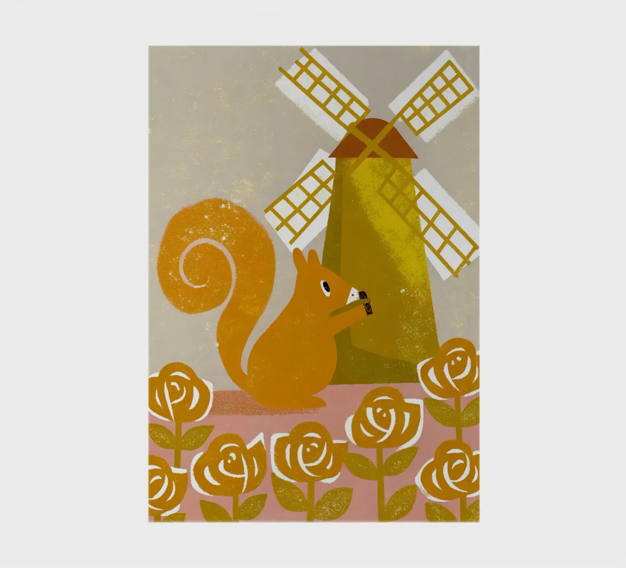 Windmill Squirrel notebook by THE LATEST SHOP