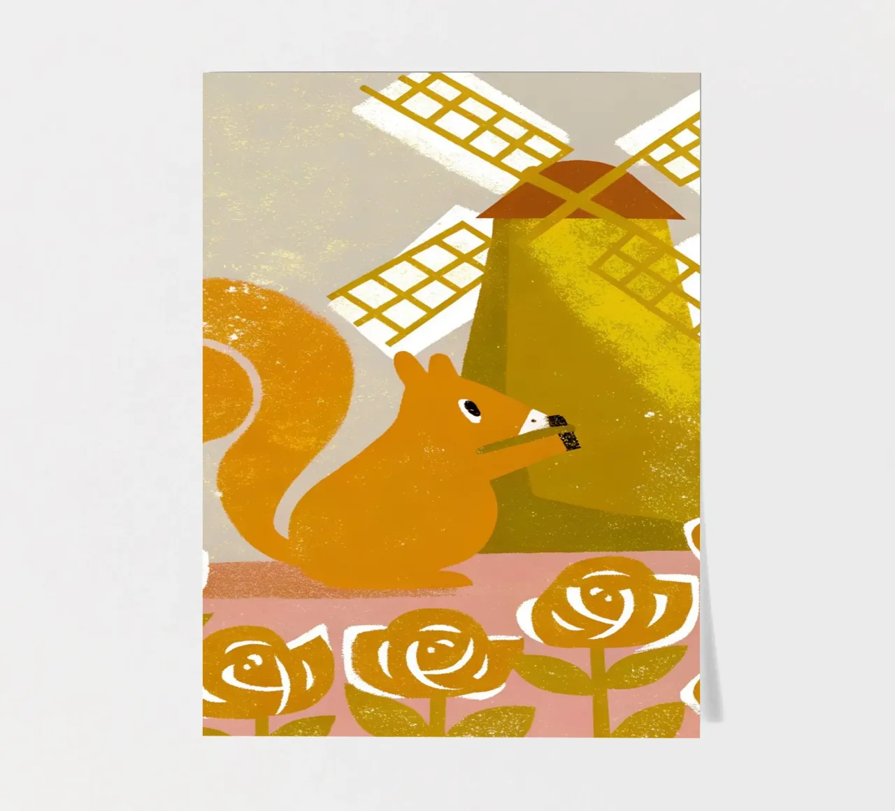 Windmill Squirrel sticker sheet by THE LATEST SHOP