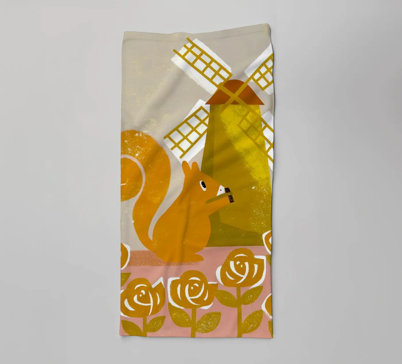 Windmühlen-Eichhörnchen Handtuch von THE LATEST SHOP