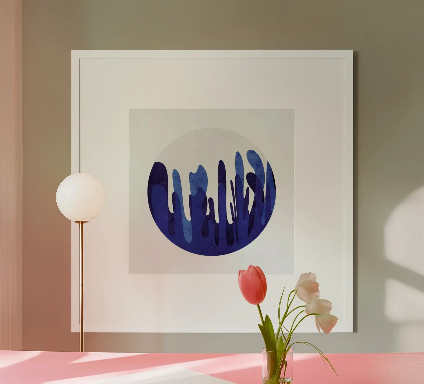 Blue Waves Poster von Abstract Joy