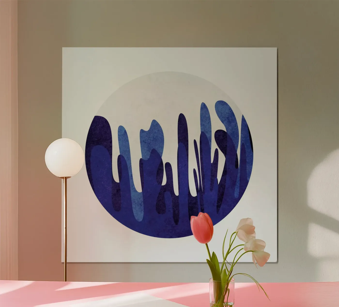 Blue Waves Poster von Abstract Joy