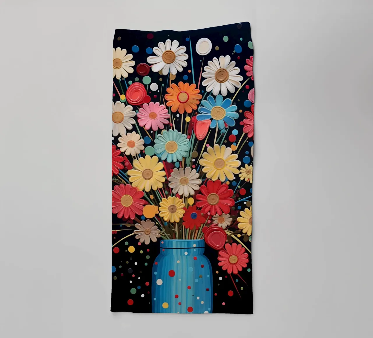 Un vaso con fiori asciugamano da bagno da Imagine