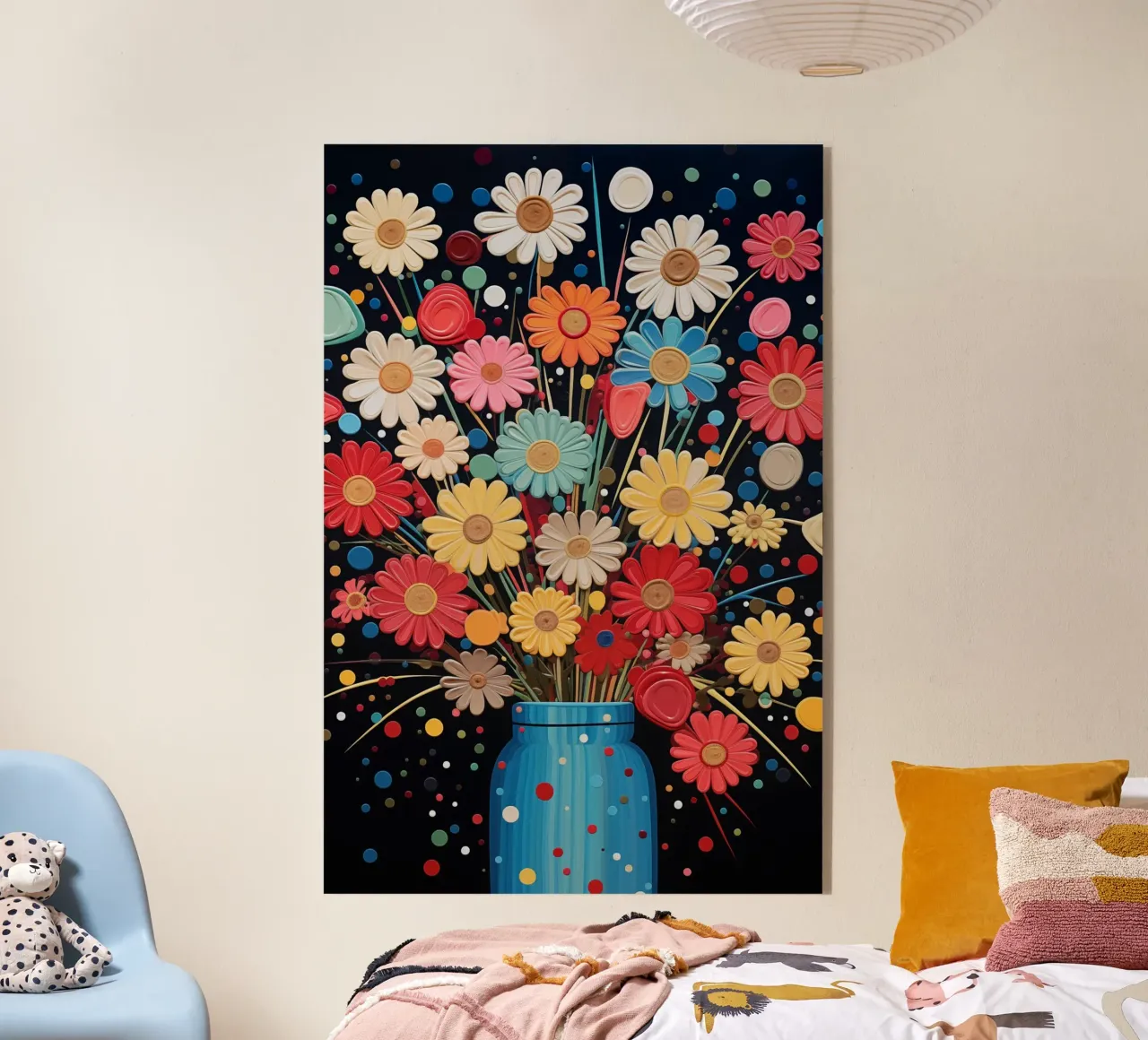 Un vaso con fiori plexiglass da Imagine