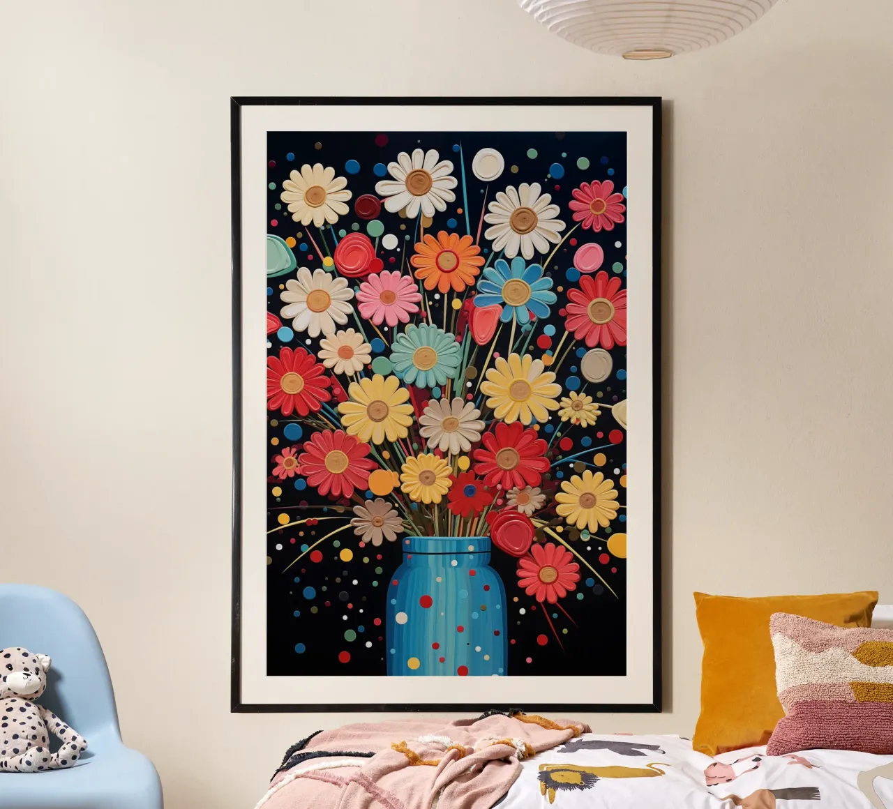 Un vaso con fiori carta hahnemühle da Imagine