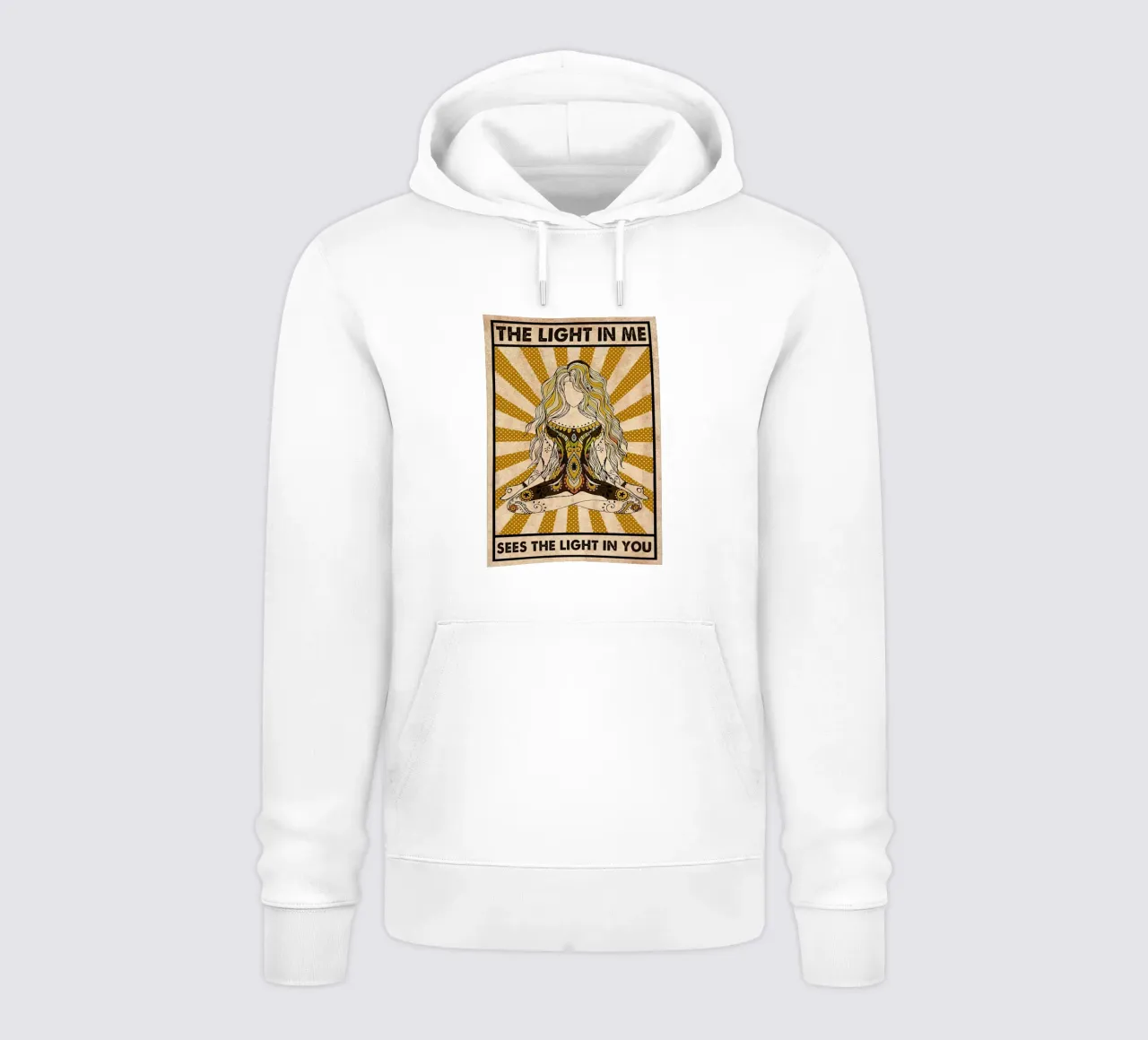 La luce in me vede la luce in te Poster Yoga felpa con cappuccio da Aaronshop