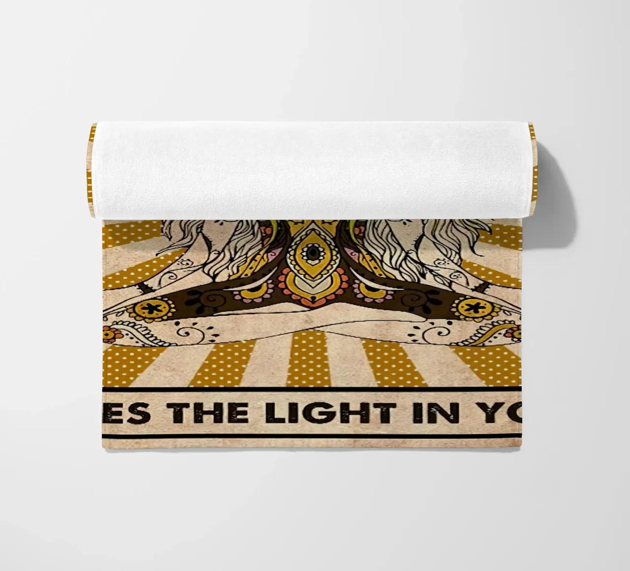 La luce in me vede la luce in te Poster Yoga telo mare da Aaronshop