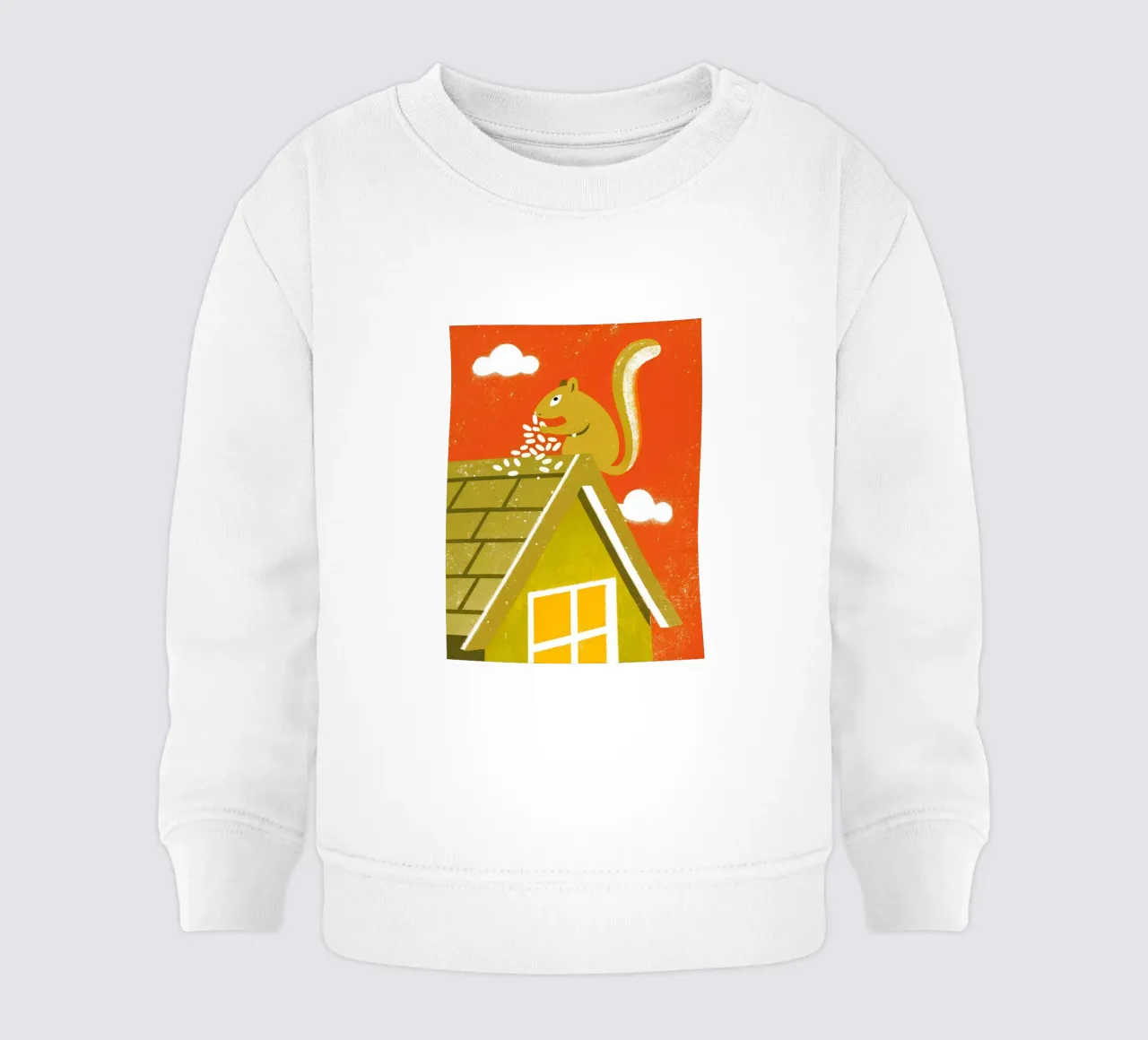 Scoiattolo sul tetto felpa neonato da THE LATEST SHOP