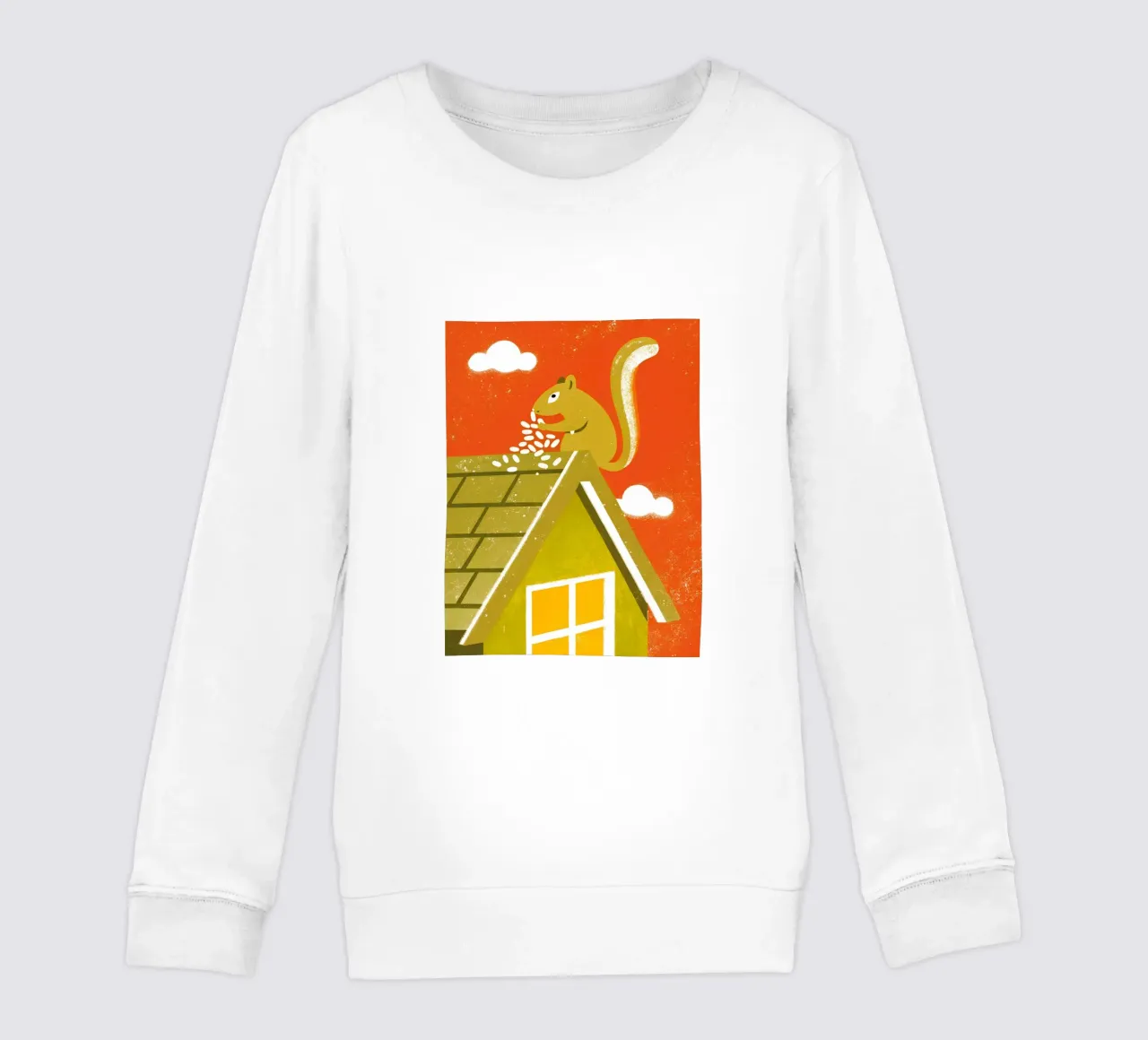 Scoiattolo sul tetto felpa bambino da THE LATEST SHOP